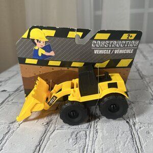 Construction Vehicle Front Loader Bulldozer Truck Utility Yellow Plastic New
